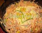 Salata od kobasica i kukuruza - korak-po-korak recepti za kuhanje s maslacem, majonezom ili lisnatim tijestom